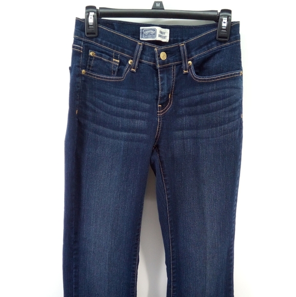 Levi Strauss Curvy Bootcut Signiture Dark Wash Blue Jeans Y2K Early 2000's 4M - Picture 11 of 16